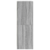 Grauer Schrank mit Glastüren Niculitei 35x37x109cm