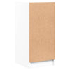 Weißer Beistellschrank Arminda 35x37x75,5cm (mit Glastüren)