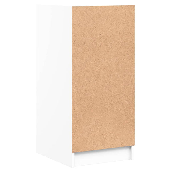 Weißer Beistellschrank Arminda 35x37x75,5cm (mit Glastüren)