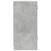 Betongrauer Beistellschrank Arminda 35x37x75,5cm (mit Glastür)