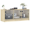 Sonoma-tammi tv-taso Violica 102x37x42cm (lasiovilla)