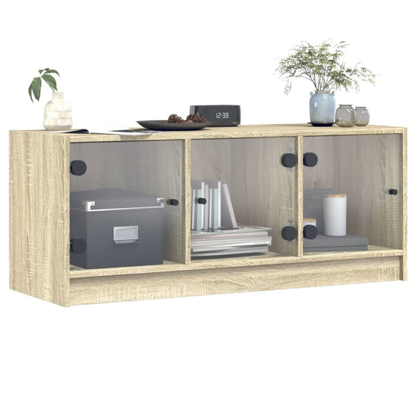 Sonoma-tammi tv-taso Violica 102x37x42cm (lasiovilla)