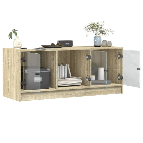 Sonoma-tammi tv-taso Violica 102x37x42cm (lasiovilla)