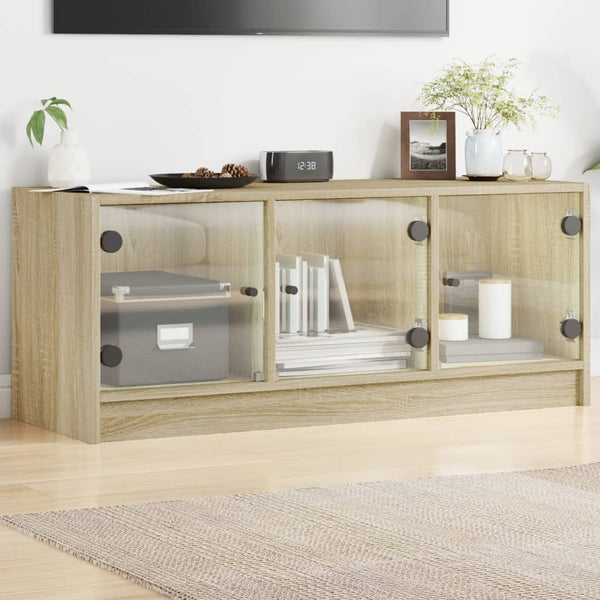 Sonoma-tammi tv-taso Violica 102x37x42cm (lasiovilla)