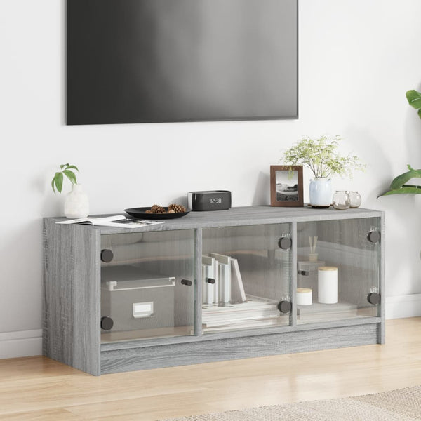 Harmaa tv-taso Violica 102x37x42cm (lasiovilla sonoma)