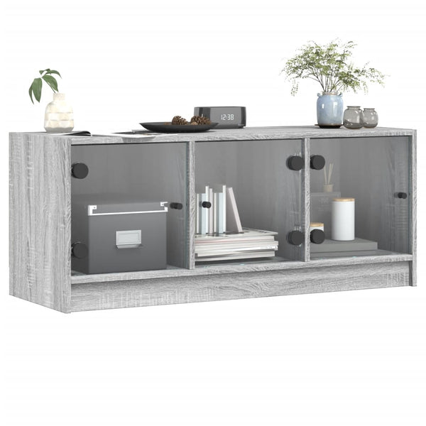 Harmaa tv-taso Violica 102x37x42cm (lasiovilla sonoma)