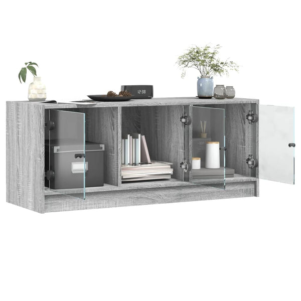 Harmaa tv-taso Violica 102x37x42cm (lasiovilla sonoma)