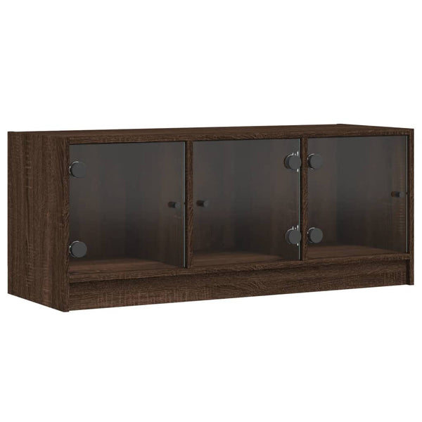 Ruskea tv-taso Violica 102x37x42cm (lasiovilla tammi)