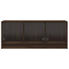 Ruskea tv-taso Violica 102x37x42cm (lasiovilla tammi)