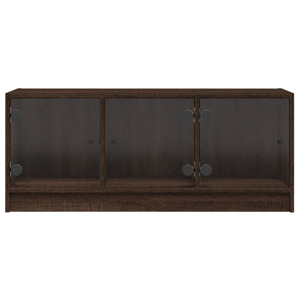 Ruskea tv-taso Violica 102x37x42cm (lasiovilla tammi)