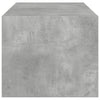 Betongrauer Couchtisch Lura 102x50x42cm (mit Glastür)