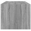 Grauer Couchtisch Lura 102x50x42cm (mit Glastür Sonoma)