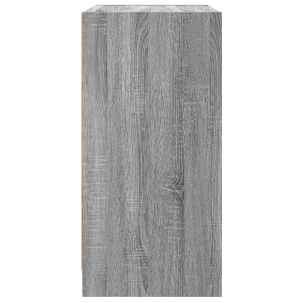 Grauer Beistellschrank Istoric 68x37x75,5cm (mit Glastür Sonoma)