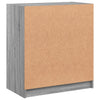 Grauer Beistellschrank Istoric 68x37x75,5cm (mit Glastür Sonoma)