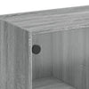Grauer Beistellschrank Istoric 68x37x75,5cm (mit Glastür Sonoma)