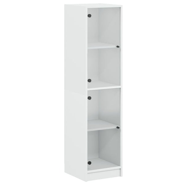 Weißer Schrank mit Glastüren Arvacska 35x37x142cm