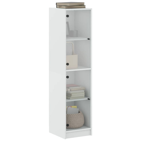 Weißer Schrank mit Glastüren Arvacska 35x37x142cm