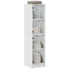 Weißer Schrank mit Glastüren Arvacska 35x37x142cm