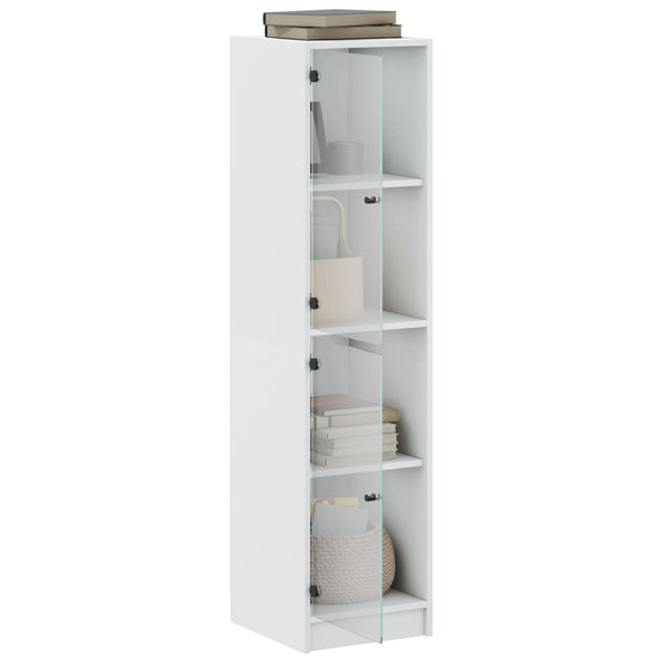 Weißer Schrank mit Glastüren Arvacska 35x37x142cm