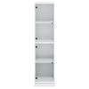 Weißer Schrank mit Glastüren Arvacska 35x37x142cm