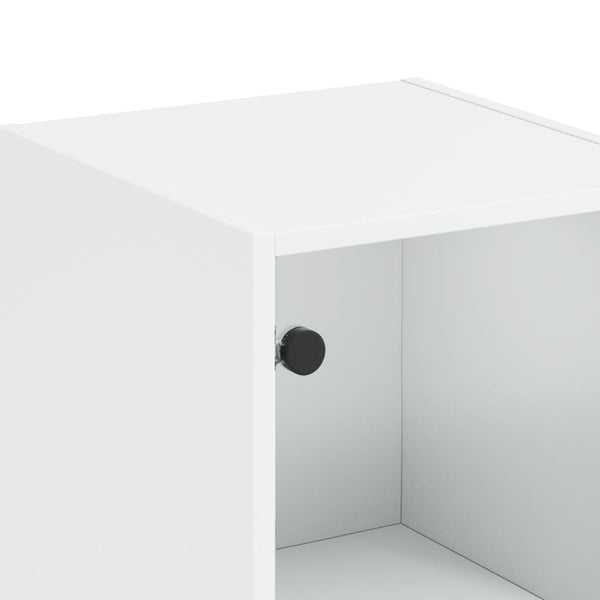 Weißer Schrank mit Glastüren Arvacska 35x37x142cm