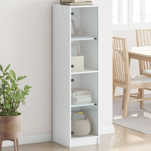 Weißer Schrank mit Glastüren Arvacska 35x37x142cm