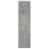 Schrank mit Glastüren betongrau 35x37x142 cm