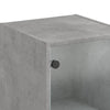 Schrank mit Glastüren betongrau 35x37x142 cm