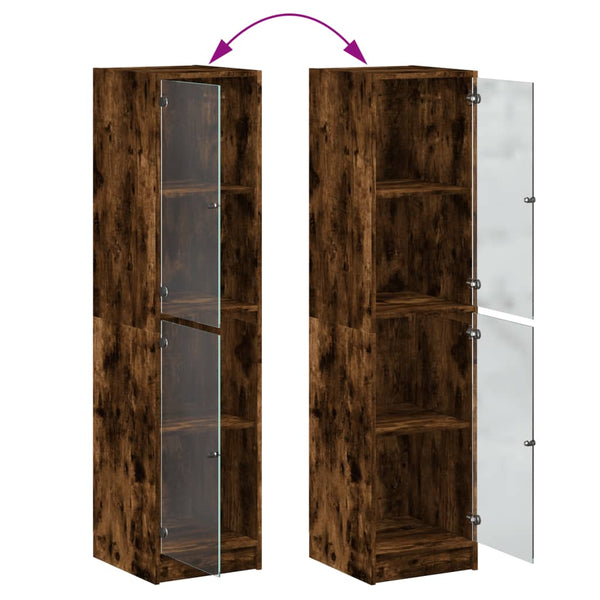 Räuchereichenschrank mit Glastüren Arvacska 35x37x142cm