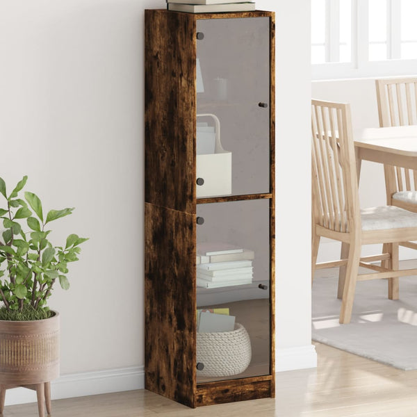 Räuchereichenschrank mit Glastüren Arvacska 35x37x142cm
