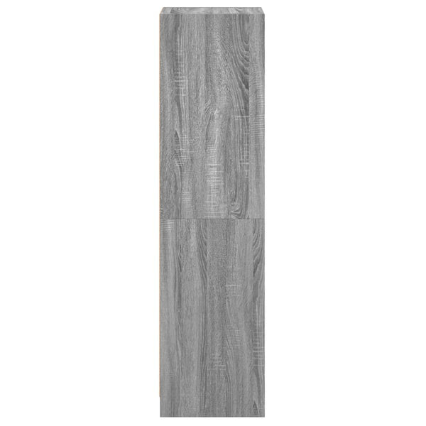 Grauer Schrank mit Glastür Marascu 35x37x142cm (Sonoma)