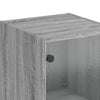 Grauer Schrank mit Glastür Marascu 35x37x142cm (Sonoma)