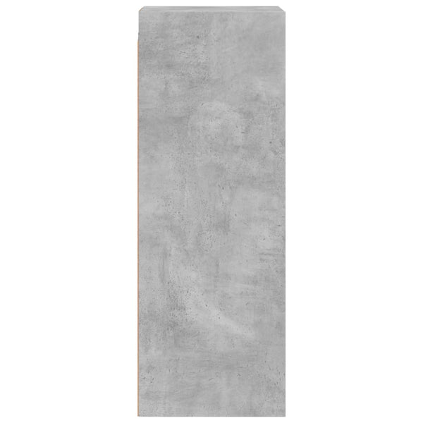 Betoninharmaa seinäkaappi Pava 35x37x100cm (lasiovilla)