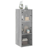 Grauer Wandschrank Pava 35x37x100cm (mit Glastür Sonoma)