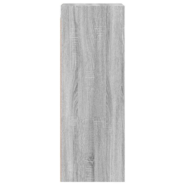 Grauer Wandschrank Pava 35x37x100cm (mit Glastür Sonoma)
