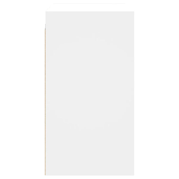 Valkoinen seinäkaappi Mitruca 68x37x68,5cm (lasiovilla)