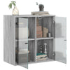 Grauer Hängeschrank Mitruca 68x37x68,5cm (mit Sonoma-Glastür)