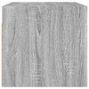 Harmaa seinäkaappi Crystal 68,5x37x35cm (lasiovilla sonoma)
