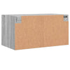 Harmaa seinäkaappi Crystal 68,5x37x35cm (lasiovilla sonoma)