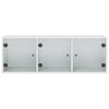 Weißer Hängeschrank Sidex 102x37x35cm (mit Glastür)