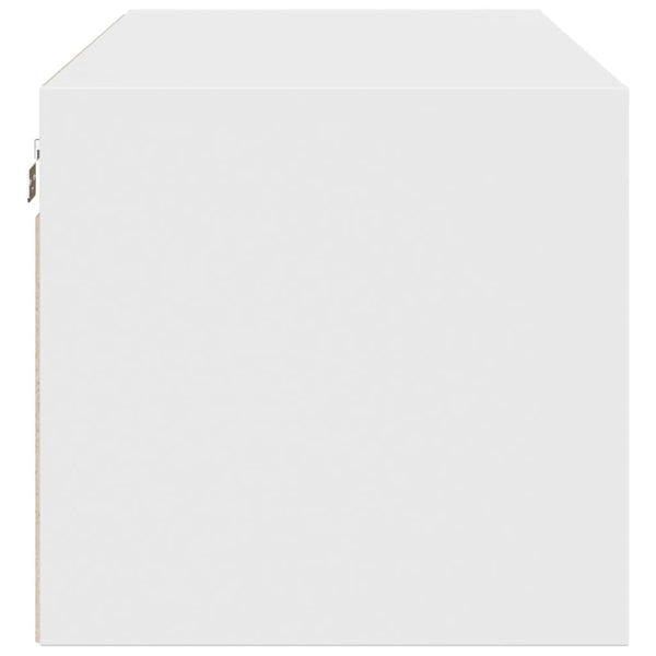 Weißer Hängeschrank Sidex 102x37x35cm (mit Glastür)