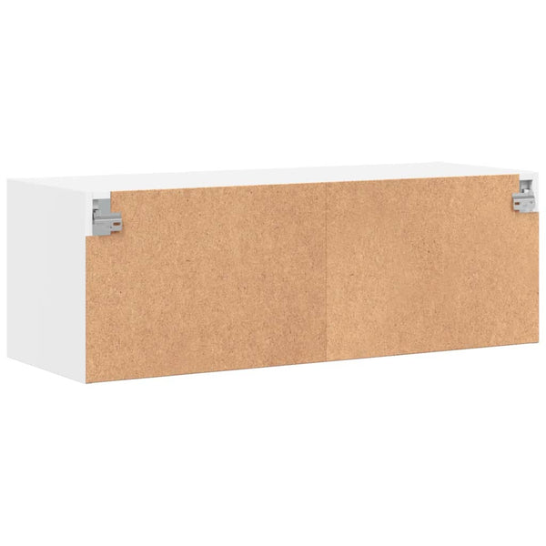 Weißer Hängeschrank Sidex 102x37x35cm (mit Glastür)