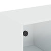 Weißer Hängeschrank Sidex 102x37x35cm (mit Glastür)