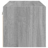 Grauer Hängeschrank Sidex 102x37x35cm (mit Glastür Sonoma)