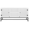 Valkoinen tv-taso Malixenia 102x37x50cm (lasiovilla)