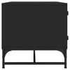 Couchtisch Iliesiu schwarz 68,5x50x50cm (mit Glastür)