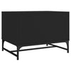 Couchtisch Iliesiu schwarz 68,5x50x50cm (mit Glastür)
