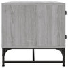 Couchtisch Iliesiu, Grau, 68,5x50x50cm (mit Sonoma-Glastüren)