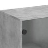 Betongrauer Beistellschrank Antonya 69x37x100cm (mit Glastür)