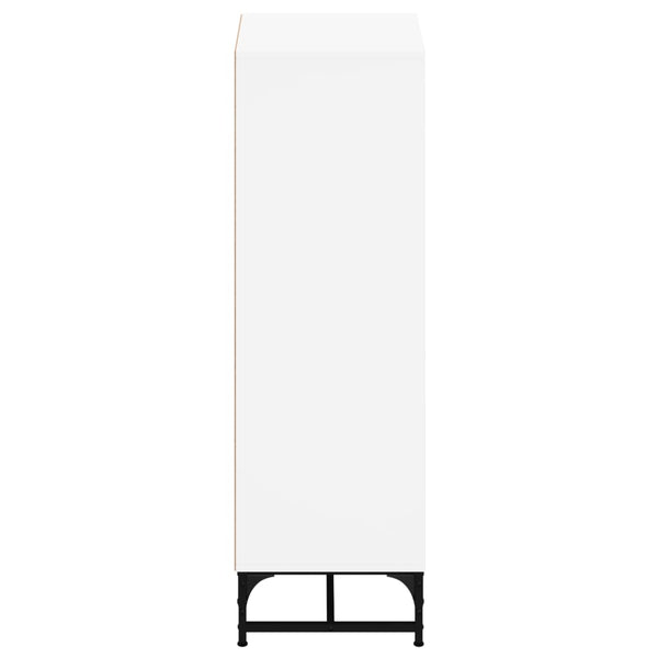 Weißer Schrank mit Glastüren Kayleigh 35x37x120cm